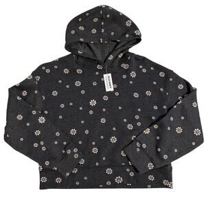NWT Old Navy Daisy Hoodie Sweatshirt Girls Large